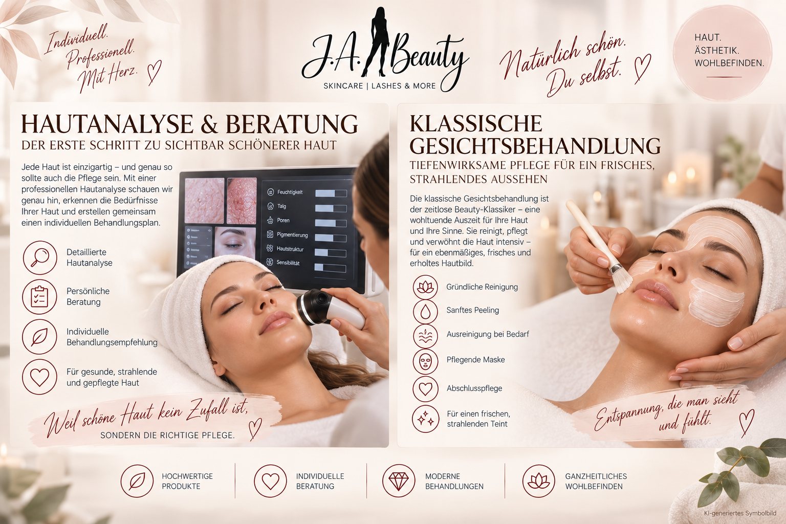 Hautanalyse und Beratung