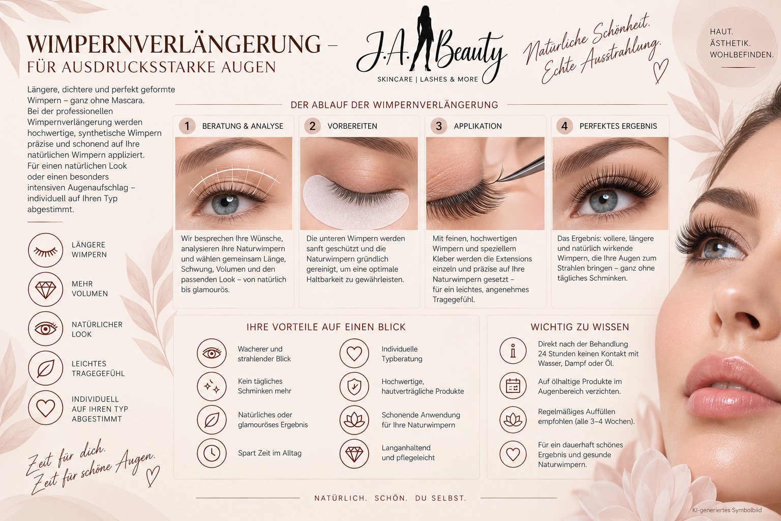 Wimpernverlängerung – Ablauf, Vorteile und Hinweise